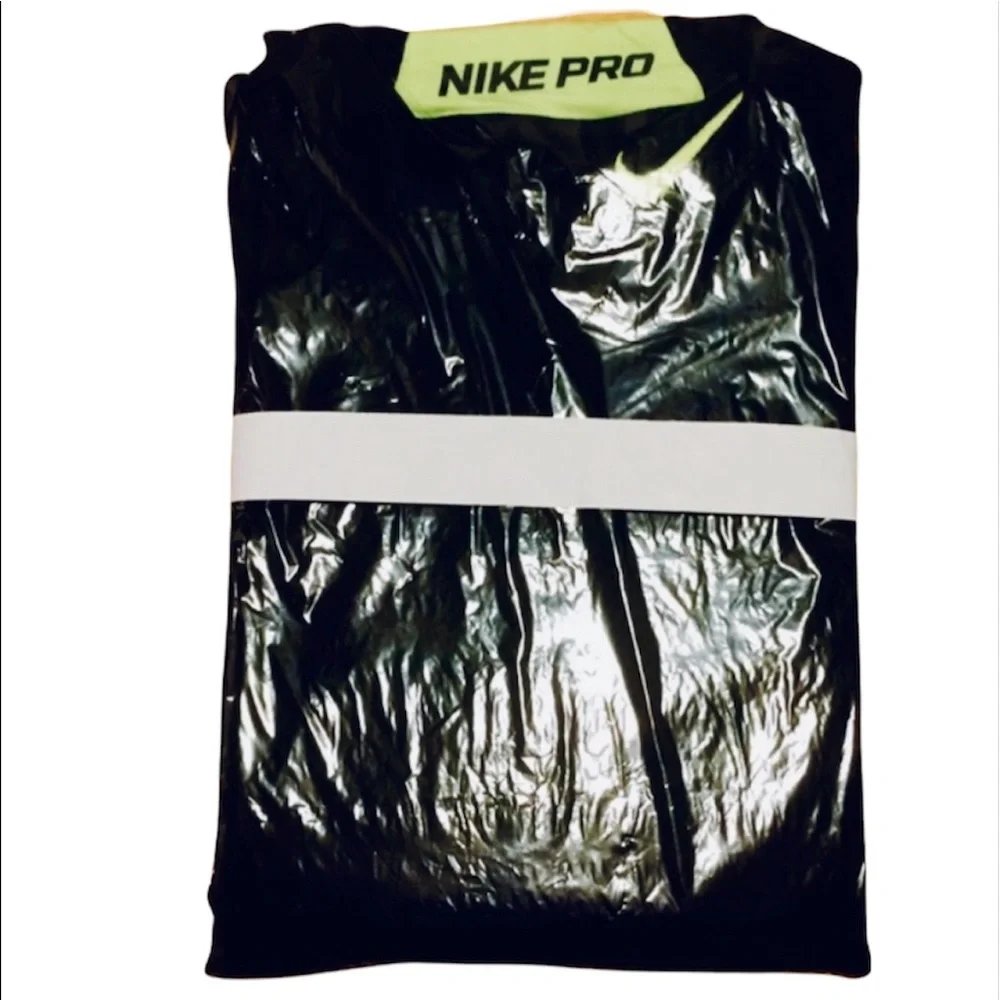 NWT Nike: Medium Unisex Black & Yellow Dri Fit Work Out Shirt - Picture 2 of 3